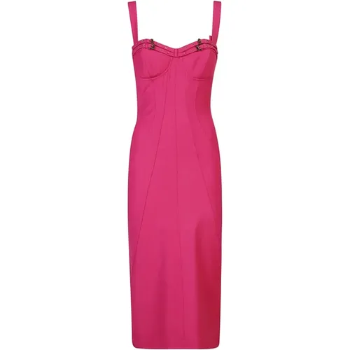 Fuchsia Kleid Aw24 Elegant Trendy - Versace Jeans Couture - Modalova