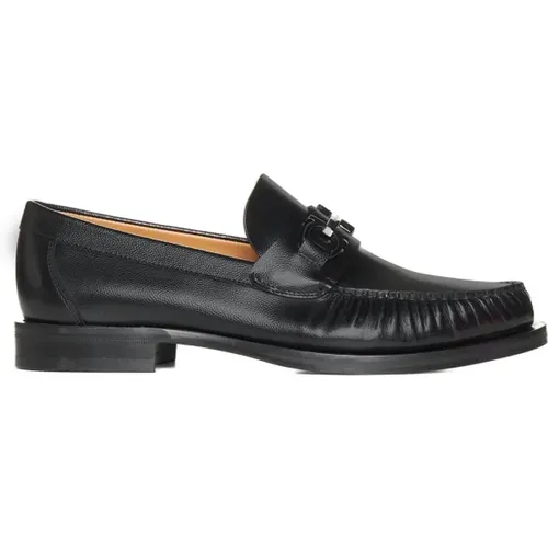 Flat Shoes Fort Style , male, Sizes: 9 UK, 8 1/2 UK, 8 UK, 9 1/2 UK, 5 UK, 10 UK, 7 UK - Salvatore Ferragamo - Modalova