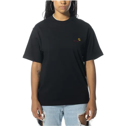 American Script T-Shirt , Damen, Größe: XS - Carhartt WIP - Modalova