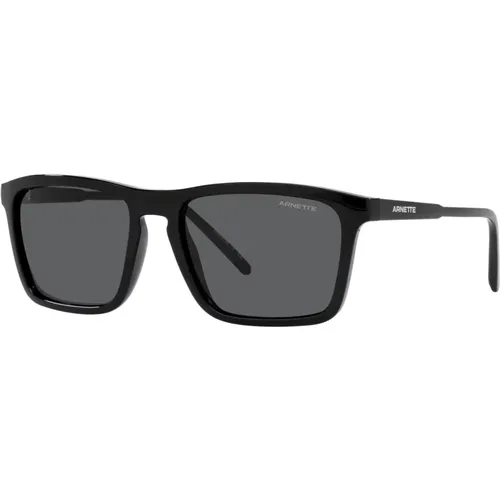 Shyguy Sonnenbrille - Glänzend Schwarz/Grau,Sonnenbrille,Matte Schwarze/Grau-Blaue Sonnenbrille - Arnette - Modalova
