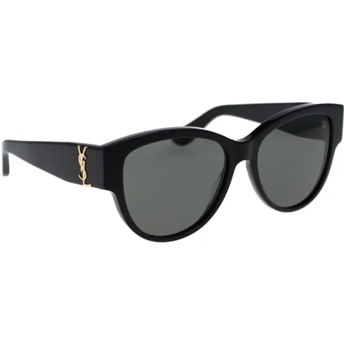 Iconic Sunglasses for Women , female, Sizes: 55 MM - Saint Laurent - Modalova