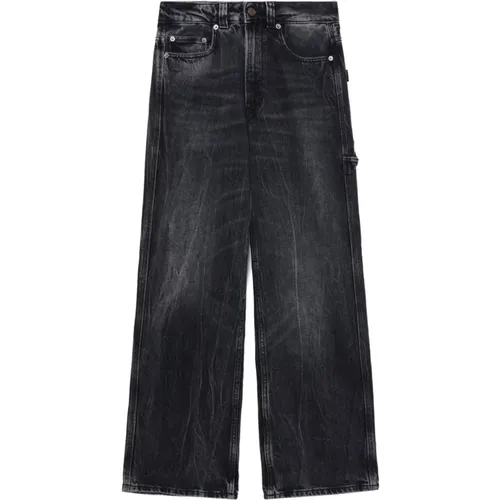 Wide Leg Jeans with Worn Effect , female, Sizes: W24, W25 - Haikure - Modalova