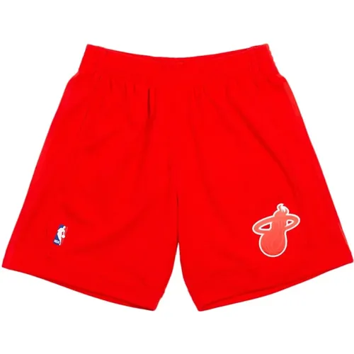 NBA Miami Heat 2012 Scarlet Shorts , Herren, Größe: L - Mitchell & Ness - Modalova