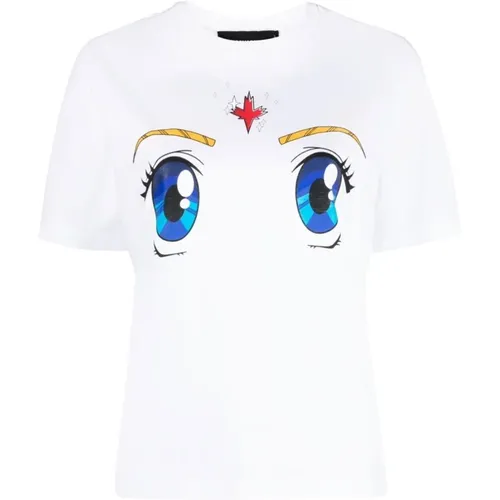 Damen #100 Bianco T-Shirt - Stilvoll und vielseitig - Dsquared2 - Modalova