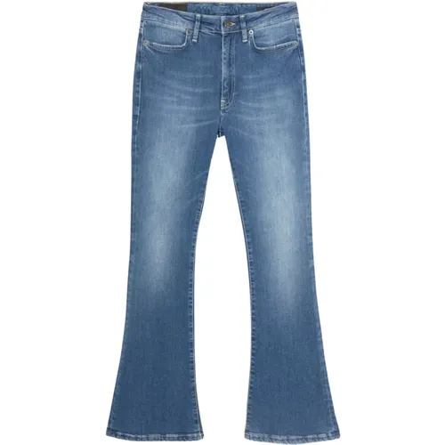 Ss23 Damen High Waist Flare Jeans , Damen, Größe: W25 - Dondup - Modalova