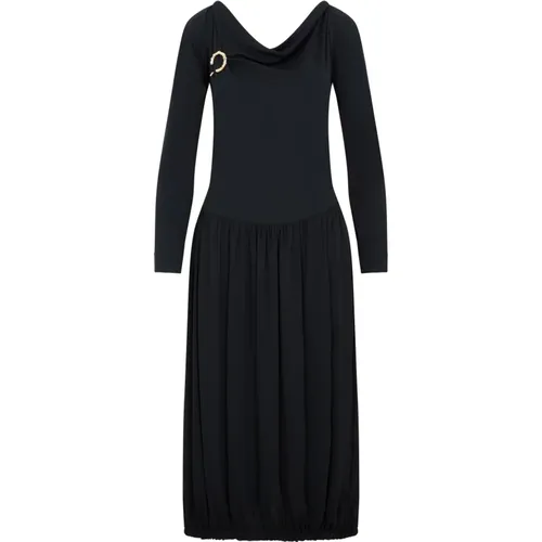 LS Drape Midi Dress , female, Sizes: XS - Lanvin - Modalova