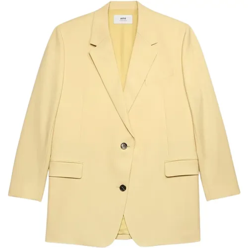 Oversized Jacket with Two Buttons , female, Sizes: 2XS, XS - Ami Paris - Modalova