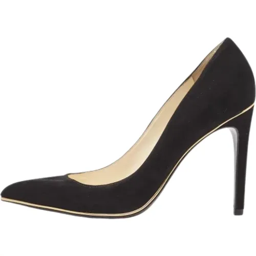 Pre-owned Suede heels , female, Sizes: 4 UK - Balmain Pre-owned - Modalova