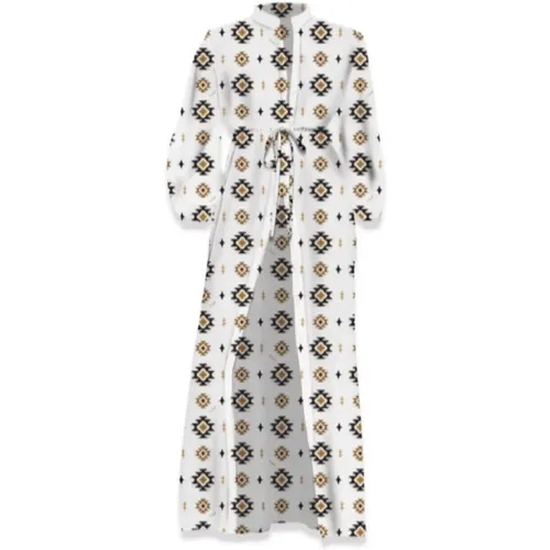 Langes Kleid mit Muster für Frauen - MC2 Saint Barth - Modalova