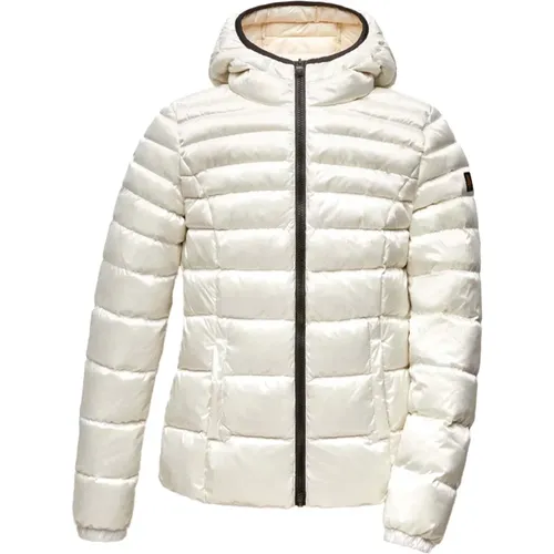 Weiße Hooded Mead Jacke mit Taschen , Damen, Größe: S - RefrigiWear - Modalova