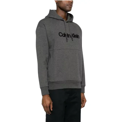 Grey Sweatshirts for Men , male, Sizes: S, XL, M, L - Calvin Klein - Modalova