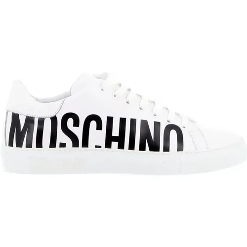 Casual Sneakers with Contrast Logo , male, Sizes: 6 UK - Moschino - Modalova