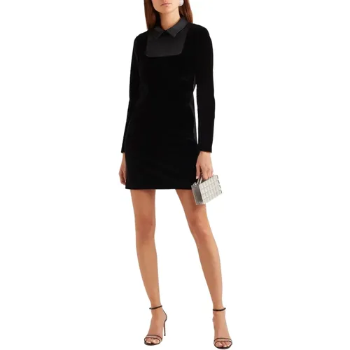 Velvet Satin Mini Dress , female, Sizes: 2XS, XS - RED Valentino - Modalova