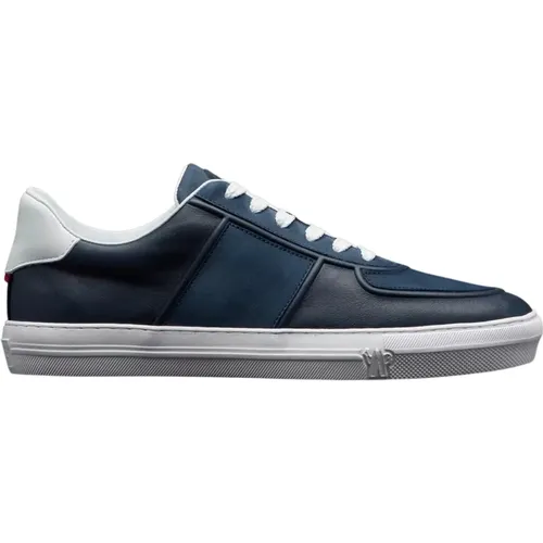 Elegante Blau-Weiße Sneakers , Herren, Größe: 42 EU - Moncler - Modalova