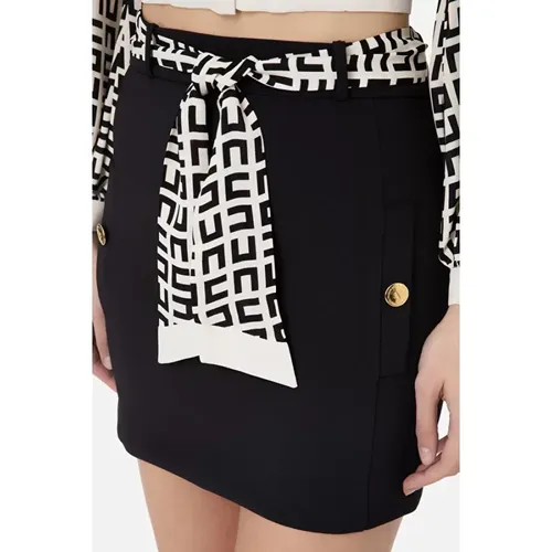 Short Skirt Go01631E2-110 , female, Sizes: XS - Elisabetta Franchi - Modalova