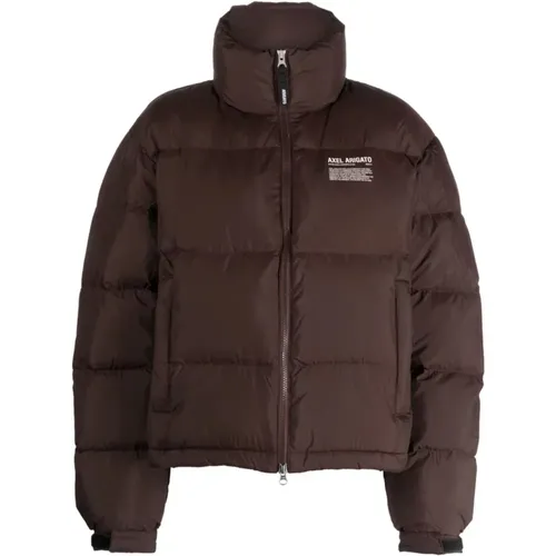 Dunkelbraune Observer Pufferjacke , Damen, Größe: XL - Axel Arigato - Modalova