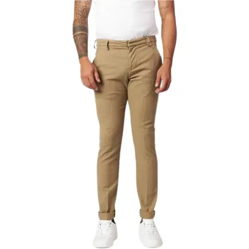 Trousers with microfanthesia , male, Sizes: W35 - Dondup - Modalova