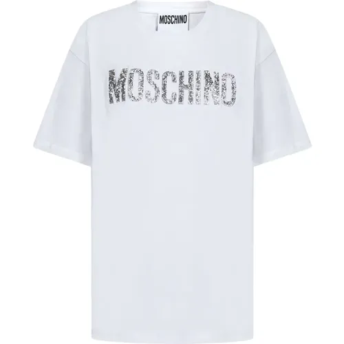 Stylish T-shirts , female, Sizes: M, S - Moschino - Modalova