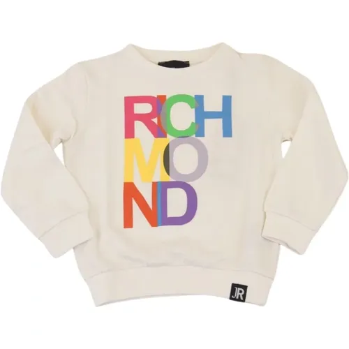 Multicolor Crewneck Sweatshirt mit Maxi Logo Print - Richmond - Modalova