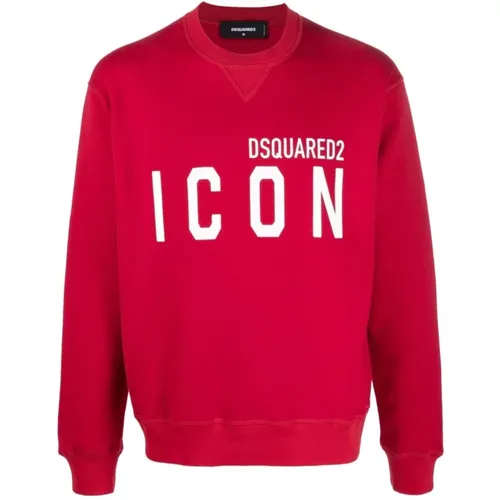 Iconic RoundNeck Sweatshirt in , male, Sizes: M - Dsquared2 - Modalova