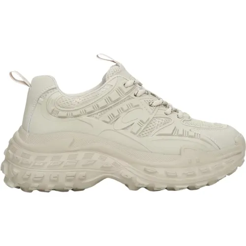 Damen leichte grüne sportliche Sneaker mit einer klobigen Plattform ES8 Er00112603 , Damen, Größe: 37 EU - Estro - Modalova