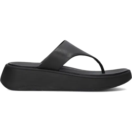 Schwarze Leder Pantoletten FW4 Stil , Damen, Größe: 42 EU - FitFlop - Modalova