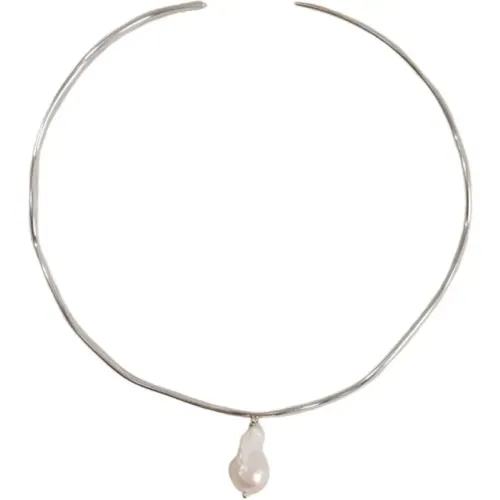 Tahiti Barock Perlen Choker Halskette , Damen, Größe: ONE Size - Malababa - Modalova