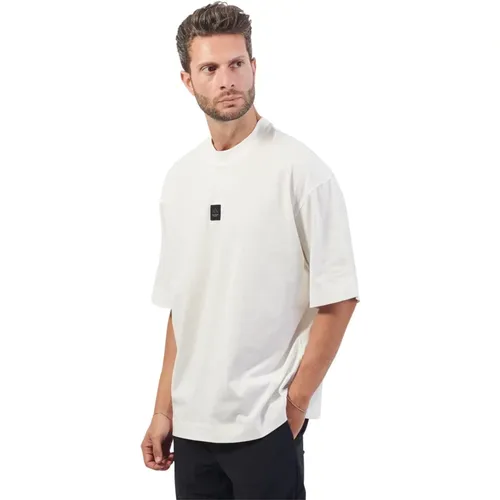 Weißes T-Shirt mit Logo-Druck - Armani Exchange - Modalova