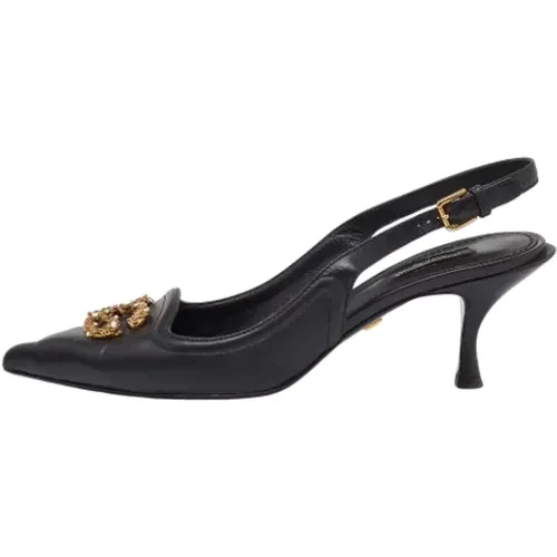 Pre-owned Leather heels , female, Sizes: 7 1/2 UK - Dolce & Gabbana Pre-owned - Modalova