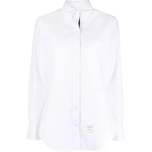 Button-Down Oxford Shirt , female, Sizes: S - Thom Browne - Modalova