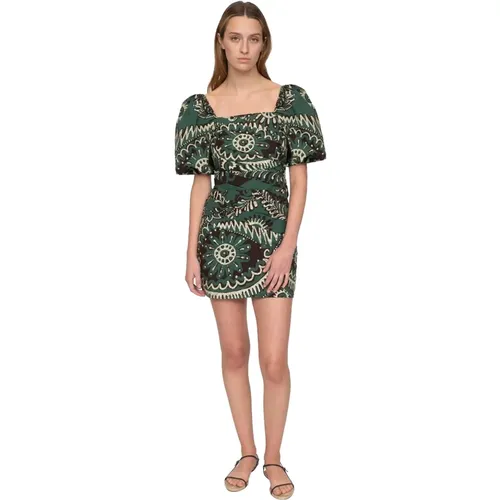 Print Draped Dress , female, Sizes: XL, M - Sea NY - Modalova