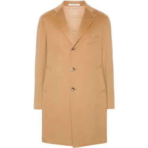 Cashmere Coat Textured Finish , male, Sizes: L, M, XL - Tagliatore - Modalova