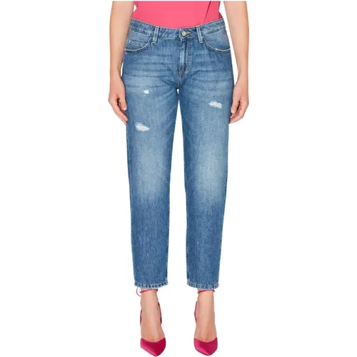 Gerades Jeans , Damen, Größe: W28 - Kaos - Modalova