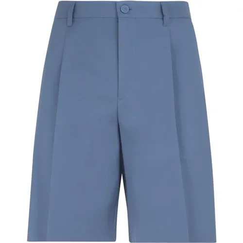 Blaue Baumwoll-Chino-Shorts Aw23 - Dior - Modalova