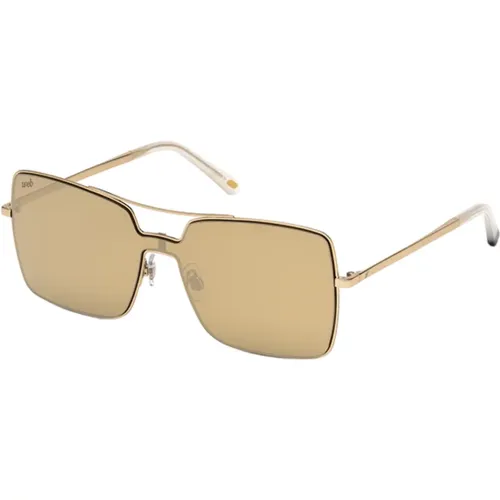 Rose Gold Sunglasses , female, Sizes: ONE SIZE - WEB Eyewear - Modalova