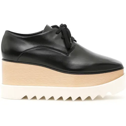 Elyse Lace-Up Keilabsatz Schuhe , Damen, Größe: 37 EU - Stella Mccartney - Modalova