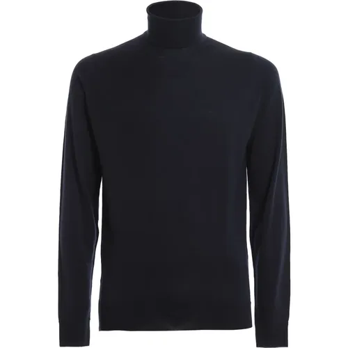 Blauer Merinowoll Rollkragenpullover - John Smedley - Modalova