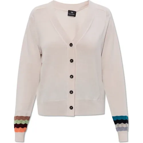 Woll-Strickjacke , Damen, Größe: L - PS By Paul Smith - Modalova