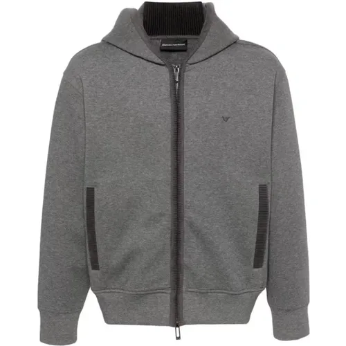 Phantom Aw24 Sweatshirt Hoodie Doppelter Jersey , Herren, Größe: 2XL - Emporio Armani - Modalova