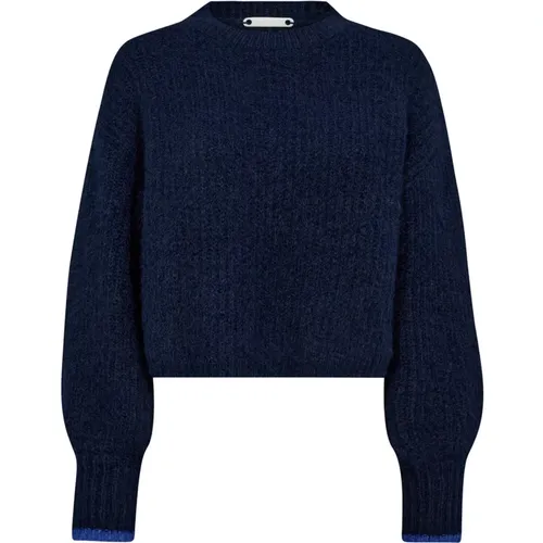 Navy Rippstrick Pullover Co'Couture - Co'Couture - Modalova