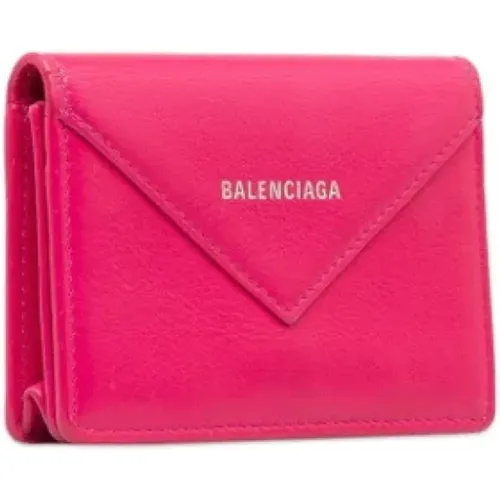 Pre-owned Leather wallets , female, Sizes: ONE SIZE - Balenciaga Vintage - Modalova