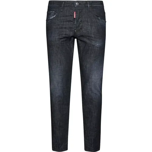 Distressed Skinny-Cut Jeans , male, Sizes: L, M - Dsquared2 - Modalova