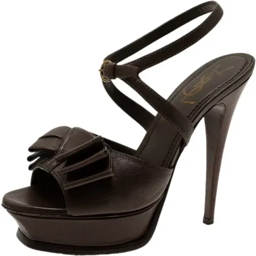 Pre-owned Leather sandals , female, Sizes: 5 UK - Yves Saint Laurent Vintage - Modalova