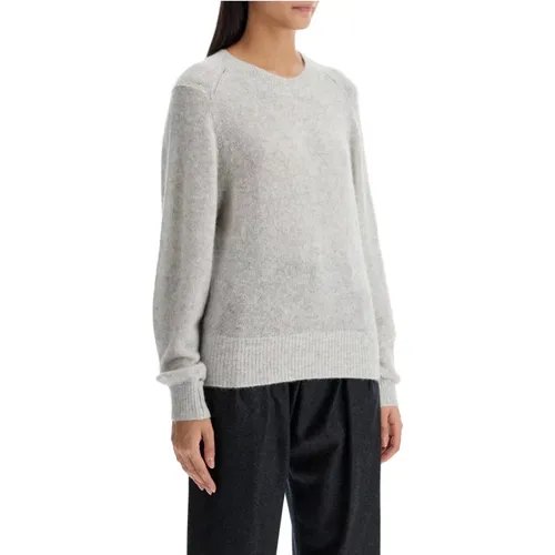 Luxurious Silk Alpaca Cashmere Crewneck Pullover , female, Sizes: XS, S - Isabel marant - Modalova