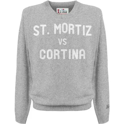 Graue Pullover für Männer , Herren, Größe: L - MC2 Saint Barth - Modalova