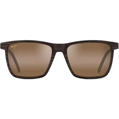 Rectangular Matte Sunglasses , male, Sizes: ONE SIZE - Maui Jim - Modalova