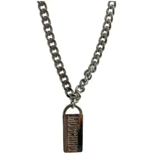 Pre-owned Metal necklaces , female, Sizes: ONE SIZE - Moschino Pre-Owned - Modalova