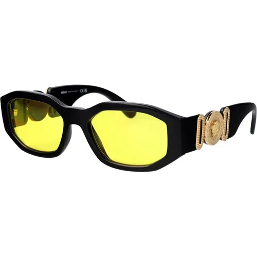 Stylish Sunglasses with Model 0Ve4361 , male, Sizes: 53 MM - Versace - Modalova