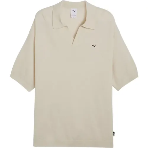 Nostalgia Knit Polo Shirt , male, Sizes: M, L, S - Puma - Modalova
