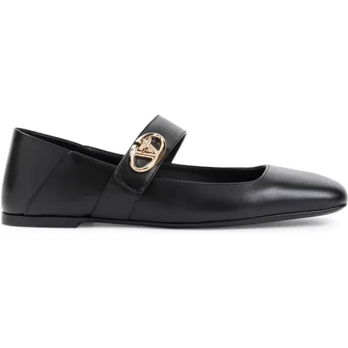 Ballerinas Elegant Nappa Calf Leather , female, Sizes: 7 UK, 5 1/2 UK, 6 UK, 3 UK, 5 UK - Valentino Garavani - Modalova